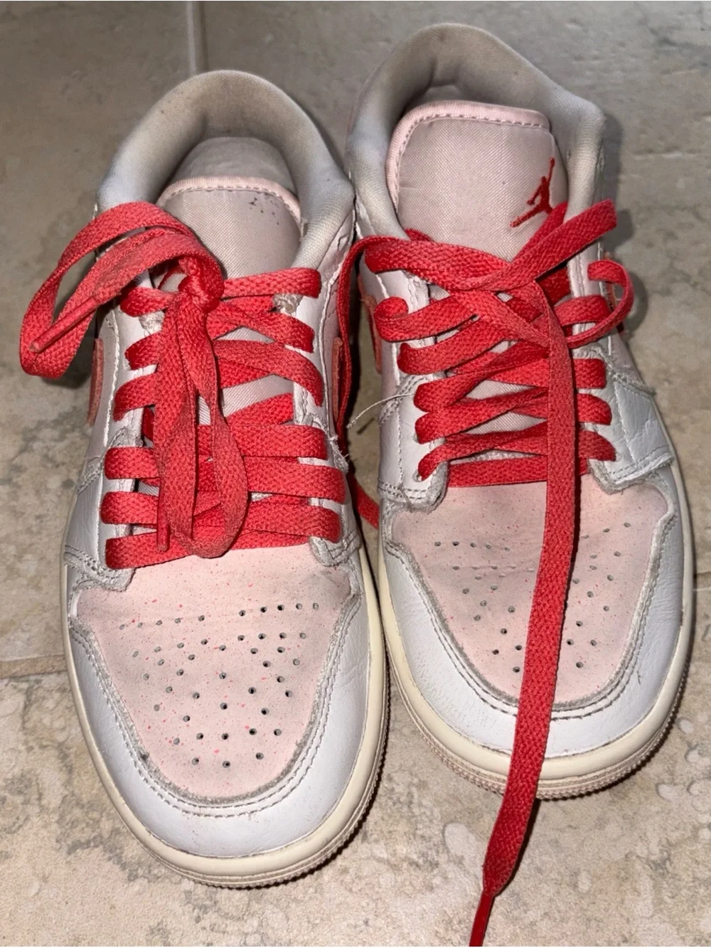 Nike Low Top Sneakers in Pink & Red Accents